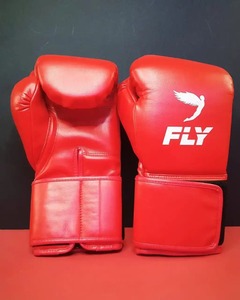 Fabricación de fábrica Nueva llegada Guantes de boxeo con mosca Cuero genuino Competición profesional Correa DE LUCHA Guantes de boxeo con mosca - Product Image 2