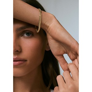 Familia Cuban Bracelet 18K <b>Gold</b> <b>Rose</b> <b>Gold</b> Plating Diamond Pearl Moissanite Religious <b>Gold</b> Number Letter Pattern for Gift Party - Product Image 6