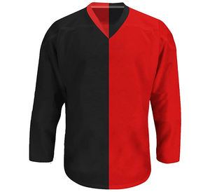 2025 maillots de hockey sur glace imprimés par transfert de chaleur personnalisés avec broderie logo imprimé grande taille 100% polyester pour adultes - Product Image 1