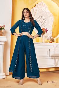 Robes de soirée de mariage en rayonne pour femmes, vente en gros, prix bon marché, haute qualité, Anarkali Kurta - Product Image 2