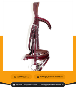 Vente en gros de bride de forme anatomique coupe arrière casque confortable équestre en cuir PVC Western caractéristiques de réduction de poids - Product Image 2