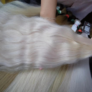 Super doble dibujado recto 100 gramos a granel vietnamita virgen extensiones de cabello teñido mejor precio directo proveedor de lujo permanente - Product Image 1
