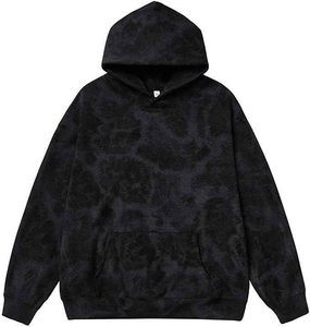 Fabulous Men's Acid Wash Oversized Hoodie Vintage Pullover, Sudadera de moda retro de manga larga de alta calidad para hombres - Product Image 1