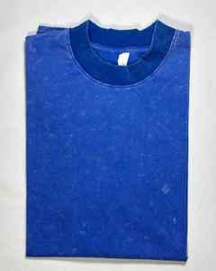 Camiseta de algodón 100% para hombre en blanco de gran tamaño, camiseta lavada con ácido de gran tamaño con logotipo impreso DTG personalizado Vintage de alta calidad - Product Image 4