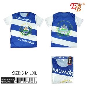 เสื้อยืดกีฬา El Salvador 72ชิ้น/กล่องสำหรับแฟนฟุตบอลและผู้เล่น - Product Image 1