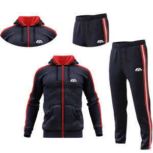 Logo personnalisé Adultes Survêtement d'hiver % Polyester Fabrication de tissu Survêtement avec doublure Taille Suite pour l'entraînement - Product Image 4