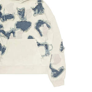 Sweat-shirts à capuche personnalisés 500 g/m², unis, surdimensionnés, à épaules tombantes, en molleton de coton, sweats-shirts de luxe, lourds, de haute qualité - Product Image 4