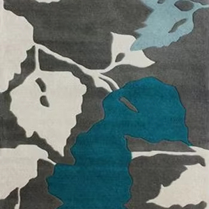 Hiện đại màu xanh xám trắng lá mô hình len bông Tay Chần hiện đại trừu tượng hoa thân thiện với vật nuôi thân thiện với môi trường khu vực thảm cho - Product Image 1