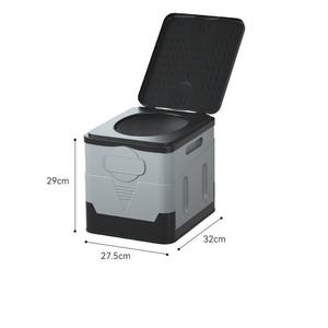 Portable Folding Camping Toilet for Travel Camping Fishing PP Material - Product Image 2
