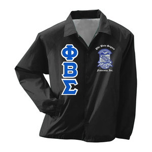 Vestes coupe-vent personnalisées pour les fraternités d'hiver Sororités lettrage comprenant Alpha Gamma Rho Delta Sigma Zeta Mu Nu Xi Tao - Product Image 3