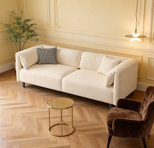 Sofá de Asiento Profundo <span class=keywords><strong>Comfort</strong></span> First, Diseño de Respaldo Alto, Sofá de Ocio, Alivio de la Fatiga, Sofá de 2 Plazas, Rincón de Lectura para Oficina en Casa - Product Image 2