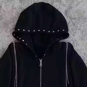 Survêtement de qualité supérieure, design tendance personnalisé, strass et délavage à l'acide, poids lourd, prix bas, streetwear - Product Image 5