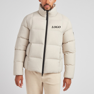 Factory Rate With Stand Collar Men Puffer Jacket Custom Logo With Pockets / Warm Lightweight For Relaxed & Comfortable Fit 2026 - Product Image 1