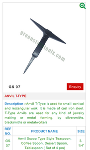 Yunque T-Type GS 07 Herramientas de joyería para joyería - Product Image 2