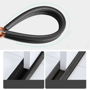 Bouchon de porte anti-courant d'air, réduit les courants d'air, joint de bas de porte, isolation améliorée, noir, conception OEM - Product Image 2