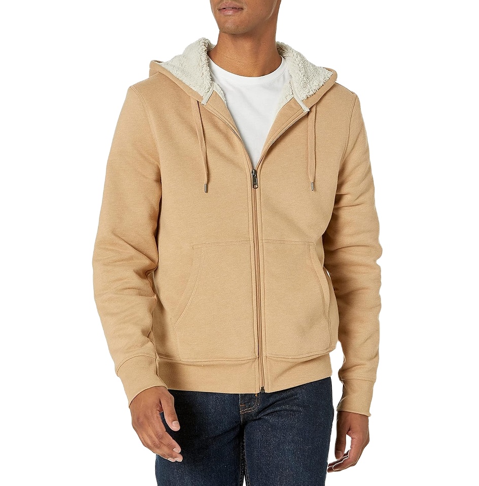 Premium Sherpa Lined Hoodie for Men Warm Durable