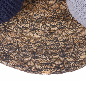 Set de table rond en liège écologique de qualité supérieure avec motif de feuille élégant, résistant à la chaleur, antidérapant, pour table à manger, décoration de la maison - Product Image 1