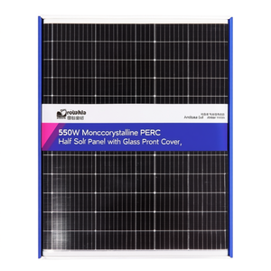 Panneau solaire monocristallin PERC à demi-cellules de 550 W avec couvercle avant en verre - Product Image 2