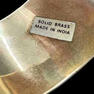 Brazalete de latón crudo de 69 mm, brazalete tipo canal en bruto, brazalete ancho hecho a mano, estilo moderno, artesanía MS - Product Image 4