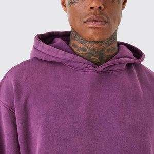 Vêtements d'hiver Nouveau sweat à capuche à la mode pour hommes délavé à l'acide/Fabricant OEM Sweat à capuche léger pour hommes délavé à l'acide - Product Image 3