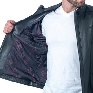 Chaqueta de Cuero Acolchada de Invierno para Hombre, de Alta Gama, Totalmente Personalizada, Transpirable, Impermeable, con Cierre de Cremallera, Estilo Casual - Product Image 5