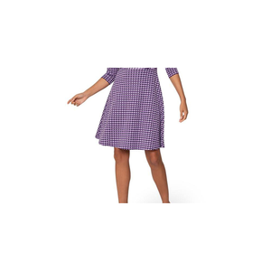 ชุดเดรสผู้หญิงเลโอต้า รุ่นแคทเธอรีน สไตล์สาวออฟฟิศ ใส่สบาย สีม่วง ไซส์กลาง - Product Image 3