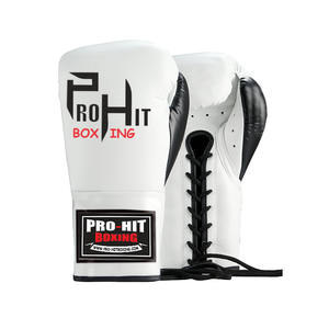 ถุงมือชกมวยสำหรับผู้ชายถุงมือชกมวยถุงมือชกมวยทำจากวัสดุ PU โลโก้สีสำหรับแข่งขัน - Product Image 1