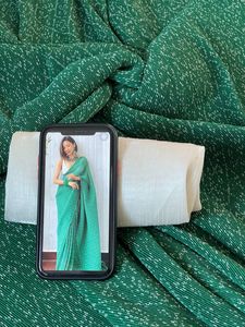 Sari indio más vendido diseñador de Bollywood verde BAndhani estilo Digital impreso Sari exclusivo último Georgette tela Premium - Product Image 2