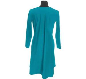 Vestidos de maternidad con mangas florales y cuello en V hasta la rodilla, patrón a cuadros, uso diario semiformal, teñido liso, instalación ODM - Product Image 1