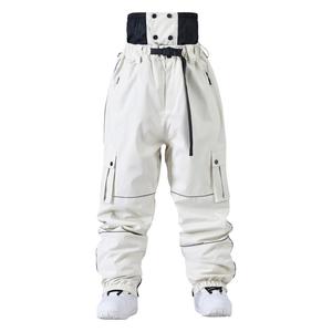 Pantalones de esquí de invierno con múltiples bolsillos transpirables holgados para hombre personalizados ropa informal estilo Hip Hop con cremallera de talla grande estampado de carga para exteriores - Product Image 3