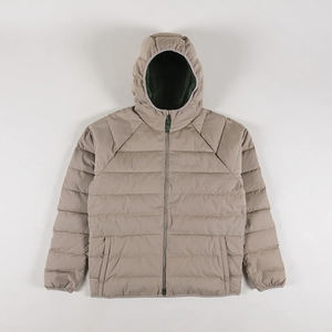 Veste d'hiver épaisse en coton rembourrée pour homme, décontractée, couleur unie, fermeture éclair, doudoune chaude, vente en gros - Product Image 3