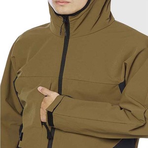 เสื้อแจ็คเก็ตกันลมแบบมีฮู้ดสำหรับผู้ชาย คุณภาพสูง กันน้ำ ระบายอากาศได้ดี ผลิตจากโพลีเอสเตอร์ เหมาะสำหรับเล่นกีฬาและกิจกรรมกลางแจ้ง ลดราคา - Product Image 4