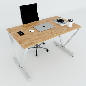 โต๊ะทำงานมินิมอล VConcept ขนาด 120x70 ซม. พร้อมขาเหล็กประกอบสำเร็จ ลายไม้เมลามีน เฟอร์นิเจอร์สำนักงานสำหรับใช้ในอาคารสำนักงาน - Product Image 2