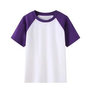 Camiseta para niños Camiseta de manga corta de algodón con cuello redondo de alta calidad para niños Camiseta para niños con logotipo personalizado - Product Image 1