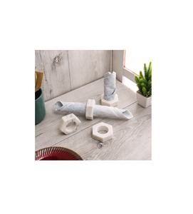 Porte-serviettes en marbre au design élégant pour accessoires de décoration de table à bas prix porte-anneau de serviette en marbre - Product Image 6