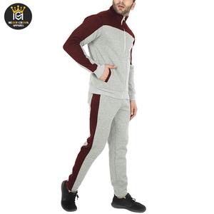 100% ropa deportiva de algodón gimnasio Fitness chándal Unisex con capucha Jogging traje con conjunto de dos piezas para invierno patrón sólido - Product Image 4
