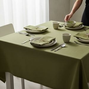 Premium 100% Cotton Luxury <b>Tablecloth</b> 140x180cm Soft Texture Durable Fabric Eco-Friendly Washable Elegant Dining Decoration - Product Image 5