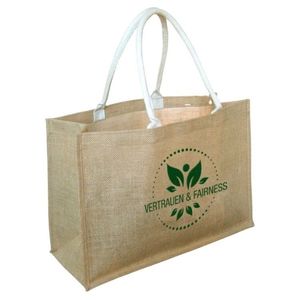 Bolso laminado de yute blanco impreso personalizado de calidad superior/regalo/bolsa de playa a la venta-bolsas promocionales de calidad superior - Product Image 5