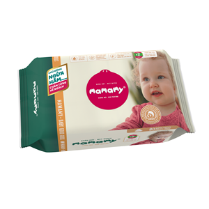 Toallitas húmedas no tejidas de rayón natural Mamamy Tropical 100%, toallitas de limpieza para bebés de 80 piezas al mejor precio - Product Image 3