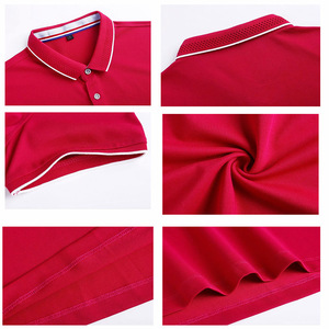 Personalizado de alta calidad 100% algodón de los hombres para Polo camisetas de talla grande personalizado impreso bordado transpirable OEM Logo liso en blanco - Product Image 6