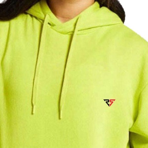 Top Selling 100% Cotton Plain Hoodies Women Green Trending Customized Color Breathable Pullover Sweatshirts Winter Printed - Product Image 4