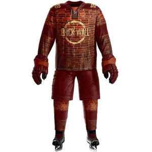 2025 Uniforme de hockey sobre hielo de poliéster transpirable hecho a medida Bajo MOQ y precio Conjuntos de diseño OEM en su propio estilo - Product Image 3