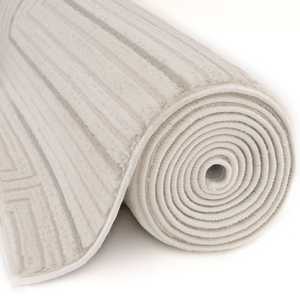 Alfombra Geométrica Carmel Crema-Gris 6040, Elegante y Estilosa - Product Image 6