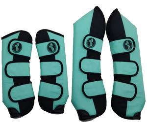 Bottes de brossage personnalisées pour chevaux avec technologie d'absorption des chocs offrant une protection des tendons et des jarrets Fabriqué au Pakistan - Product Image 2