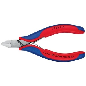 For KNIPEX 115 mm Electronic Side Cutters with 5 Beveled <b>Small</b> Shape and Multi-Component Handles <b>Mirror</b>-Polished Pliers - Product Image 6