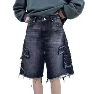 Nuevos pantalones cortos de mezclilla informales de verano para hombres, venta al por mayor, pantalones cortos de diseño caliente para hombres, pantalones cortos de mezclilla transpirables de algodón para hombres, venta al por mayor - Product Image 1