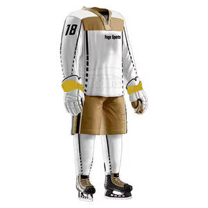 Los más populares diseñan su propio logotipo Conjuntos de uniformes de hockey sobre hielo Tallas grandes Secado rápido Transpirable para adultos - Product Image 3