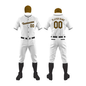 4XL Big OEM Custom Baseball Jersey Shirt Venta caliente en Stock Sublimación y uniformes con logotipo bordado para béisbol y softbol - Product Image 1