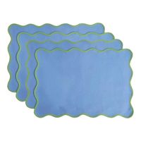 Napperon de table classique de luxe en lin, broderie artisanale, design durable pour une mise en scène festive, décoration intérieure, emballage carton