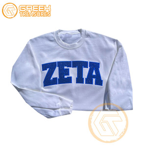 Sudadera de Invierno Personalizada al por Mayor con el Último Diseño de la Hermandad Femenina Zeta Phi Beta, de Algodón y Felpa, Transpirable y Bordada - Product Image 3